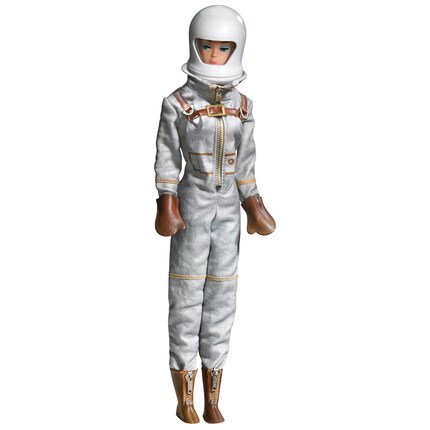The 1965 Space Barbie. In 2009, Mattel launched a retro version. Collectors dig deep into their pockets for an original 1965 doll.