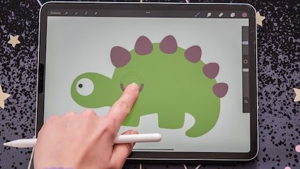 Farben aus dem Bild kannst du zur Wiederverwendung mit dem Finger anwählen.