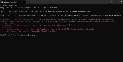 If a red entry appears, there’s probably a typo somewhere.