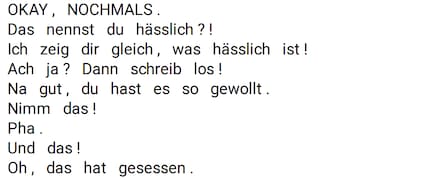 … After changing the default language to German, the transcription is better.