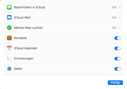 Lass nur die Programme syncen, die du willst.