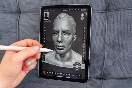 Ich verwende ZBrush äusserst gerne mit dem Apple Pencil.