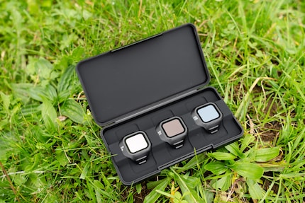 Die Fly More Combo umfasst drei ND-Filter (ND8, ND32 und ND128).