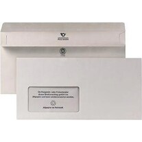 Posthorn Briefumschlag DIN lang 220x110 mm (BxH) mit Fenster 75g/m² mit Selbstklebung Recyclingpapier grau (1000 x)