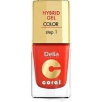 Delia Cosmetics Cosmetics Coral Hybrid Gel Nail Polish No. 14 Orange Red 11ml